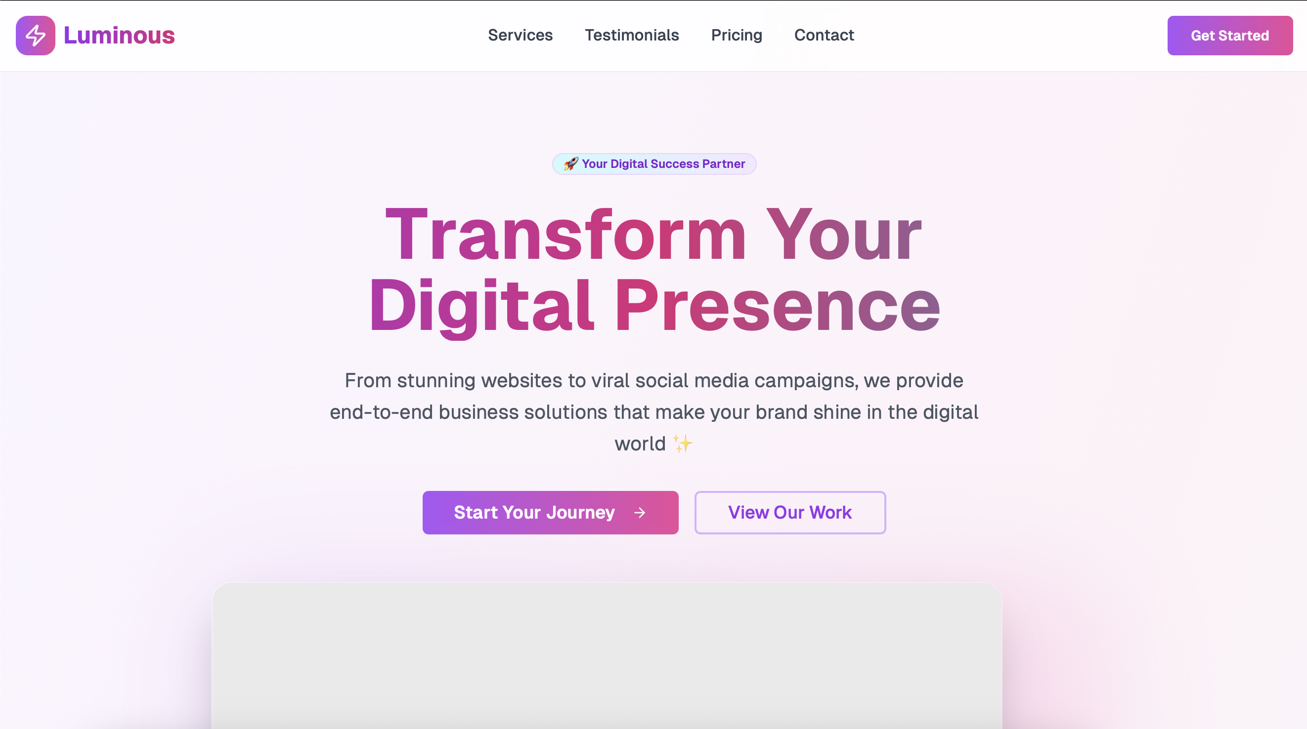 Before: Boring Website